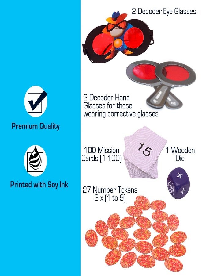 CHALK AND CHUCKLES Chalk & Chuckles Super Math Spy Board Game for Kids Ages 8-12 | Practice Multiplication, Division, Addition & Subtraction | STEM Math Toy for Boys & Girls | Educational Game for Classroom & Family Fun - Image 5