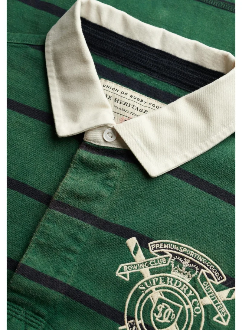 Superdry  Double Emblem Stripe Rugby Top for Men | Best Price UAE