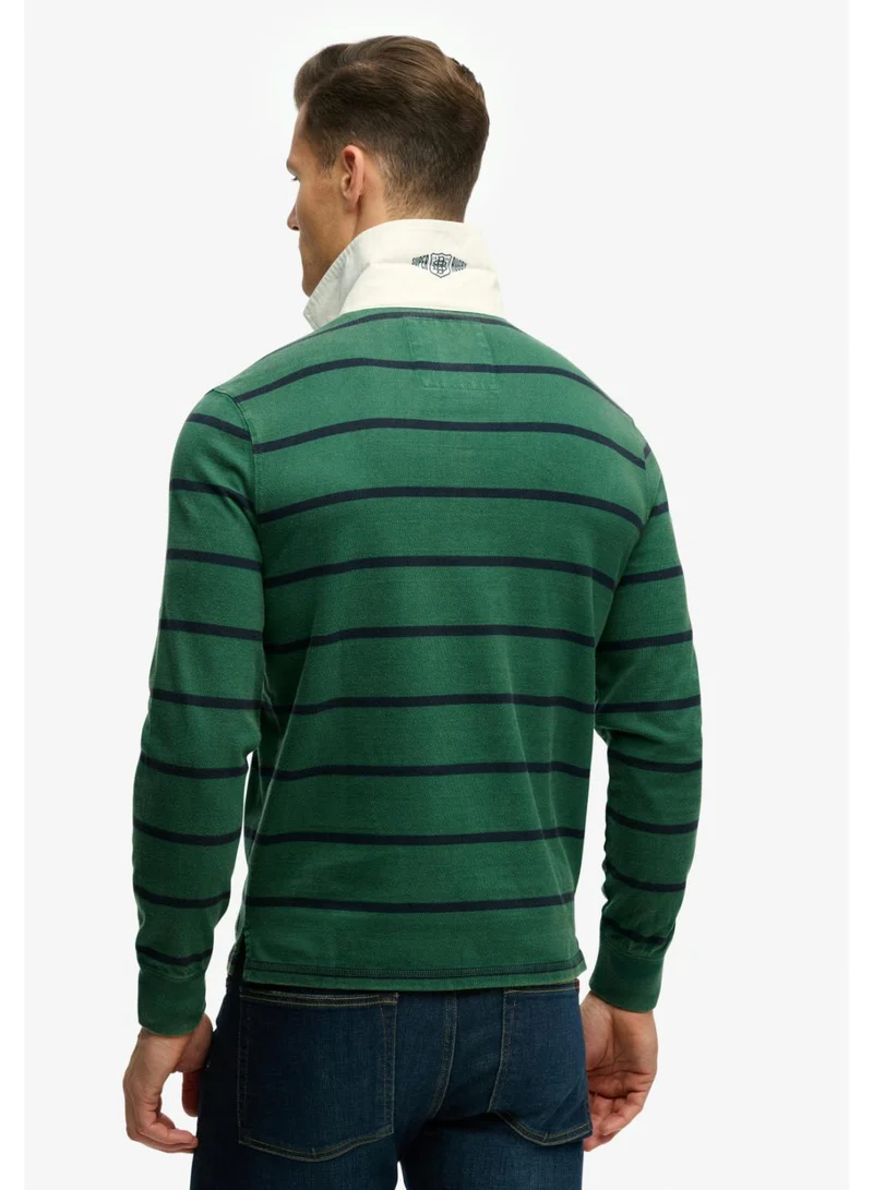 Superdry  Double Emblem Stripe Rugby Top for Men | Best Price UAE