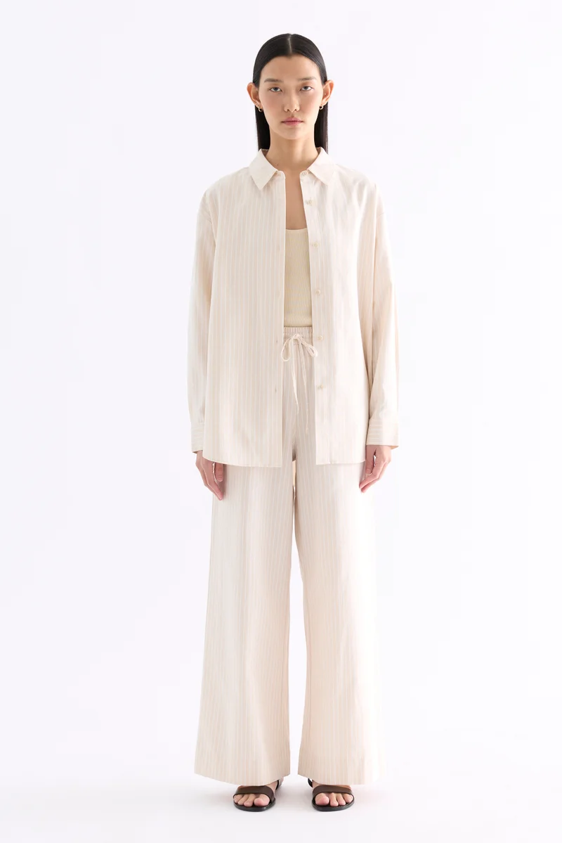 ذا اديتورز ماركت Mitchel High-Rise Drawstring Pants