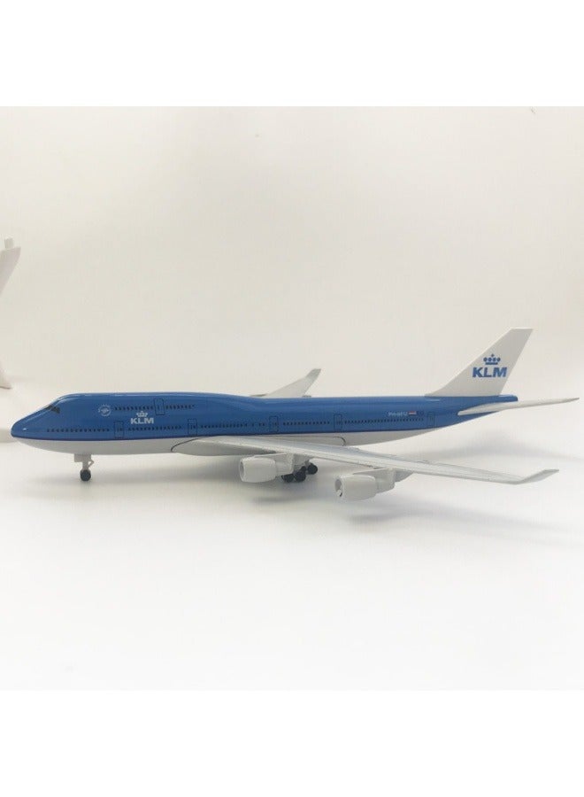general 20cm Alloy Airplane Tabletop Display Model 1:200 Scale Dutch Boeing 747 Airplane Model Ornaments Toys Furniture Decorations Collection Gifts - Image 3