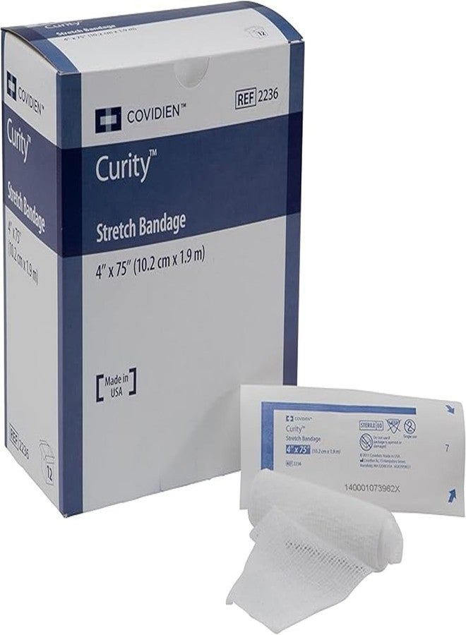 Kendall Kendal Curity Gauze Roll Bandage Sterle 4'' 12/box