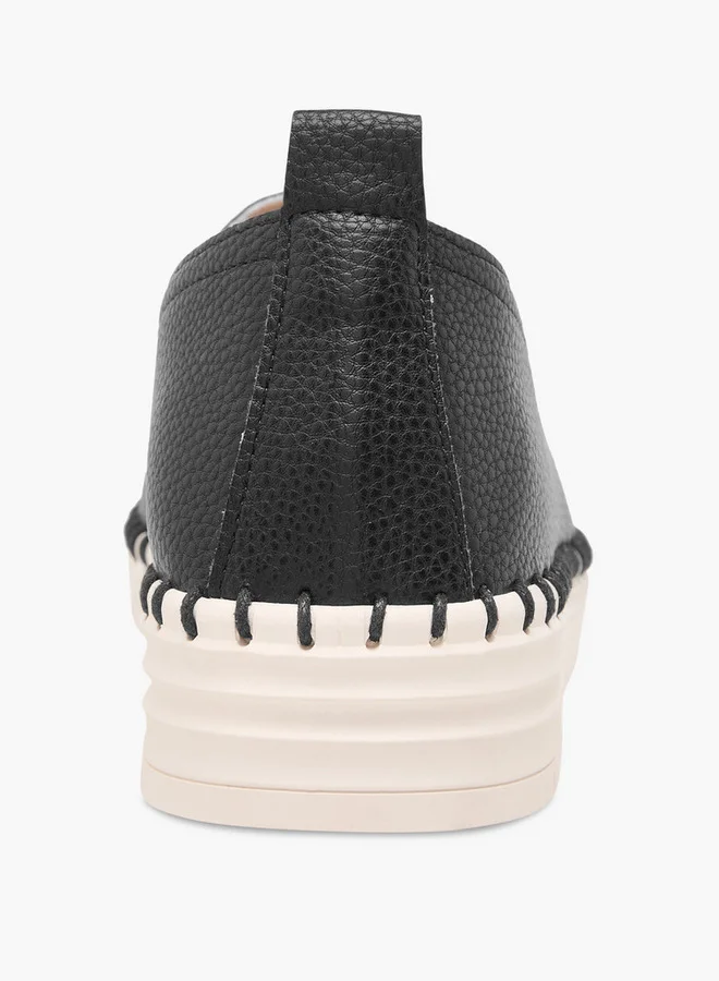 Flora Bella By Shoexpress Textured Slip-On Loafers