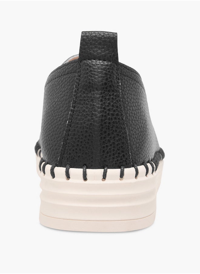 Flora Bella By Shoexpress Textured Slip-On Loafers  - Image 5