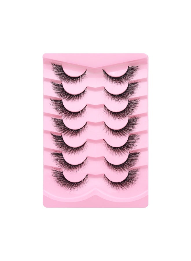 Generic 3D cat-eye false eyelashes - Thick and long eyelashes that look super natural  - Image 2