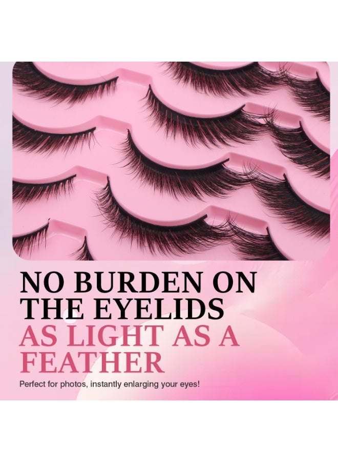 Generic 3D cat-eye false eyelashes - Thick and long eyelashes that look super natural  - Image 4