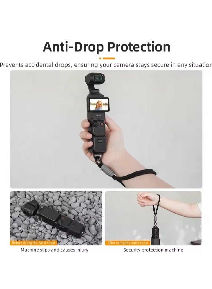 Camera Wrist Strap Lanyard with Screw for DJI Osmo Pocket 3&Insta 360 X4/X5 Action Cameras Selfie Sticks  - Image 4