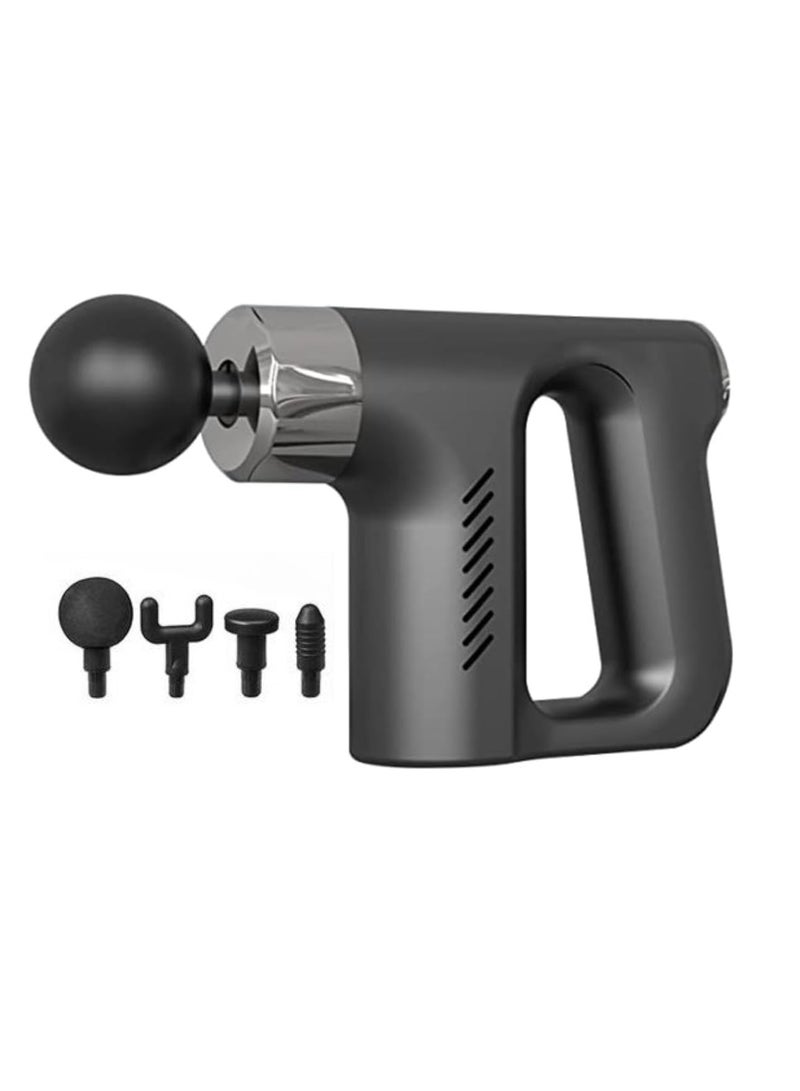 DIGI CORE Deep Tissue Massage Gun With 4 Massage Heads Muscle Massager Gun For Athletes Powerful Portable Electric Handheld Deep Tissue Body Massager Gun Neck Massager Gun Five Adjustable Speed Moods - Image 1