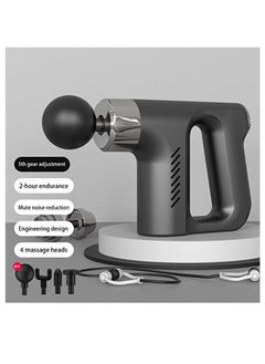 DIGI CORE Deep Tissue Massage Gun With 4 Massage Heads Muscle Massager Gun For Athletes Powerful Portable Electric Handheld Deep Tissue Body Massager Gun Neck Massager Gun Five Adjustable Speed Moods  - Image 5