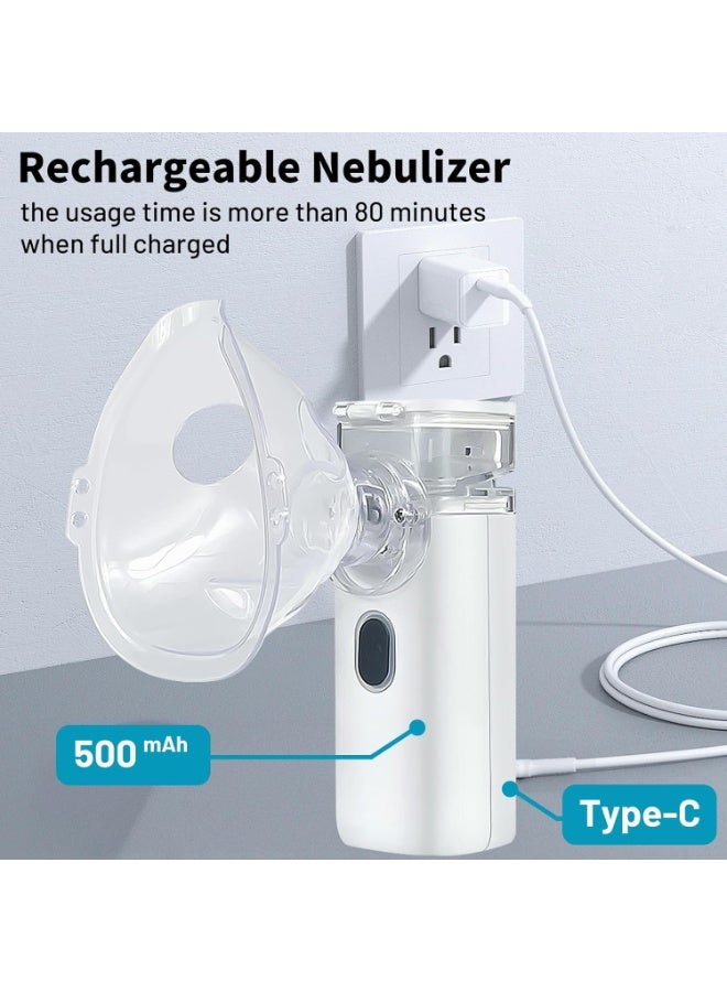Respirox Portable Mesh Nebulizer, Suitable for Adults and Kids, USB-C Rechargeable Nebulizer, Compact Design for Home and Outdoor Use  - Image 5