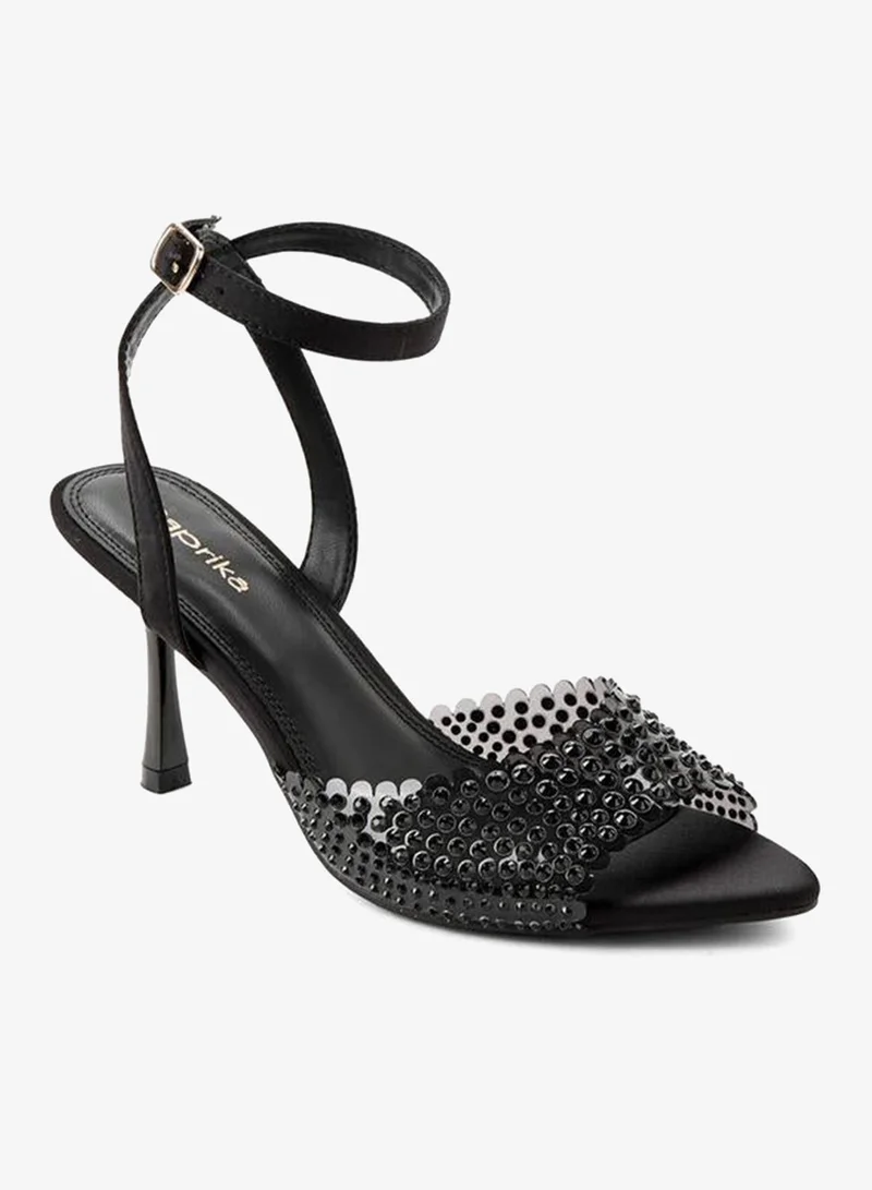 Paprika BLACK Paprika Heel Sandals Ramadan Collection for Women | Best Price UAE