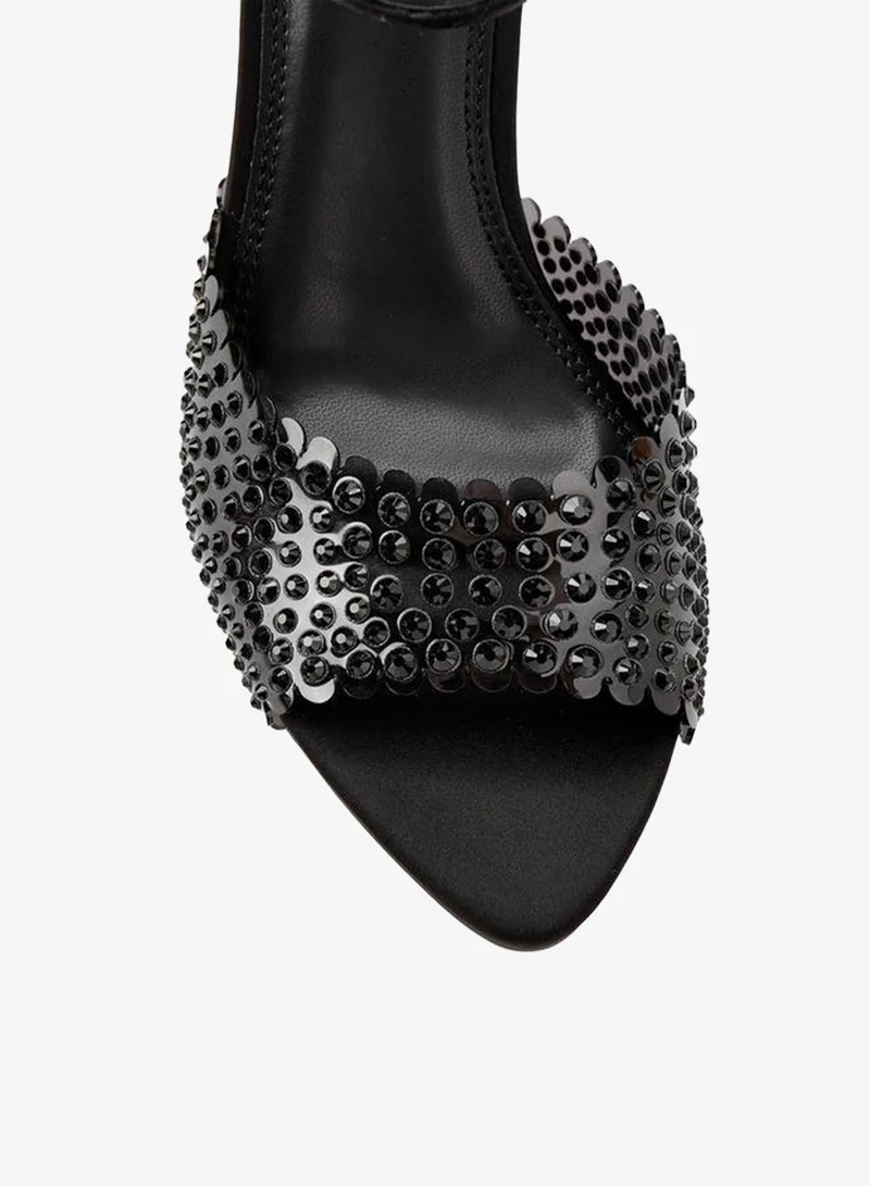 Paprika BLACK Paprika Heel Sandals Ramadan Collection for Women | Best Price UAE