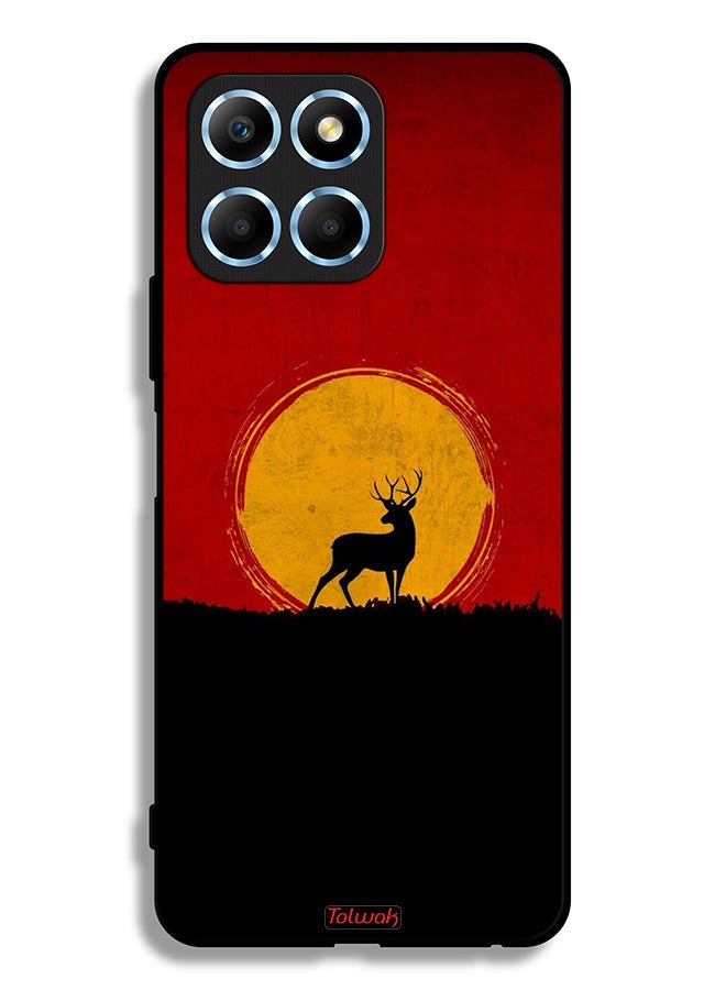 Tolwak Honor X6 Protective Case Cover Deer And Moon Artwork - Image 2