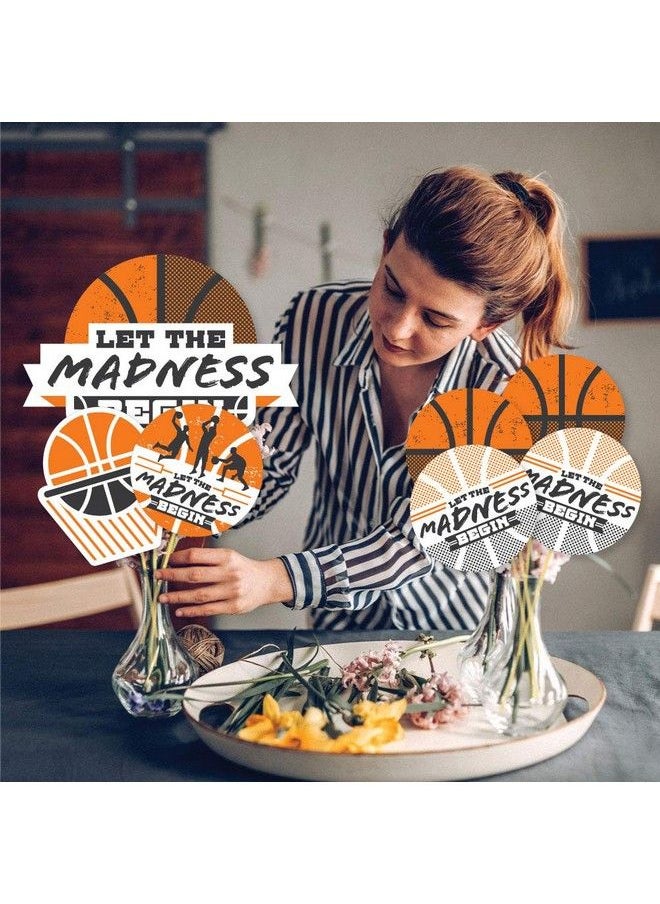 Big Dot of Happiness Basketball Let The Madness Begin College Basketball Party Centerpiece Sticks Showstopper Table Toppers 35 Pieces  - Image 4