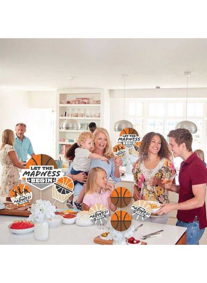 Big Dot of Happiness Basketball Let The Madness Begin College Basketball Party Centerpiece Sticks Showstopper Table Toppers 35 Pieces  - Image 5