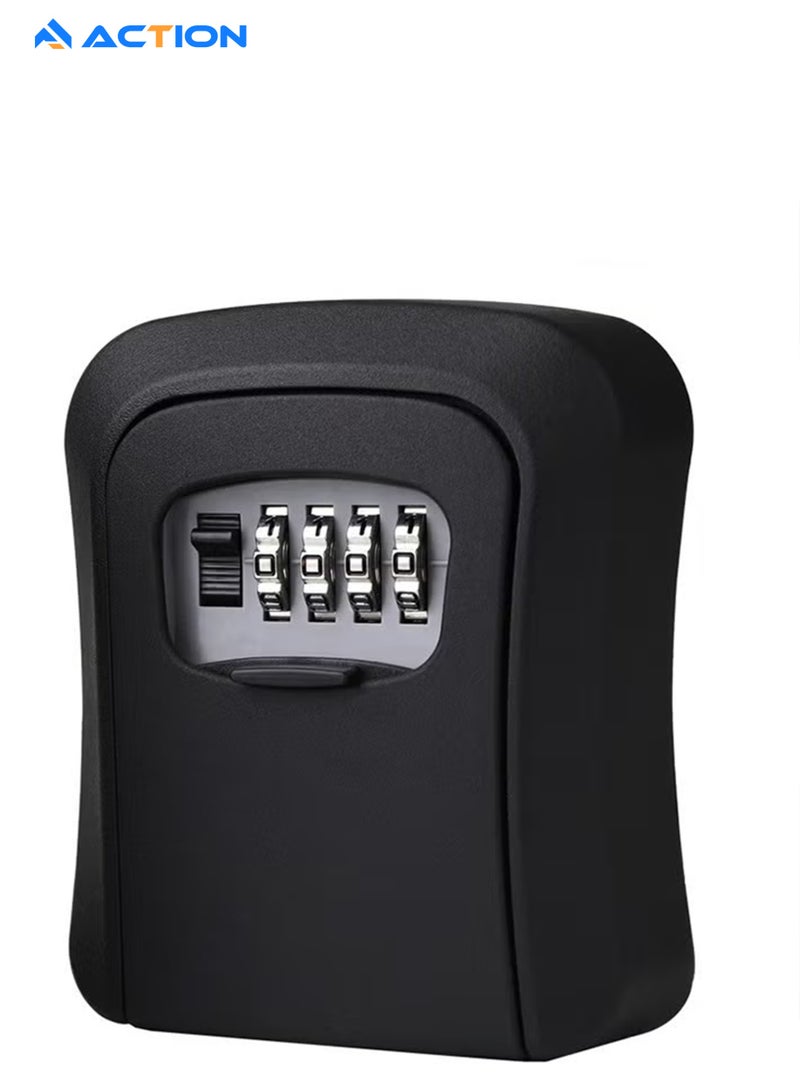 ACTION Key Lock Box for Outside - Sturdy and Durable Lock Box for House Key,Key Capacity Lockbox for Keys Outdoor,Waterproof Emergency Spare Key Lockbox with Resettable Code for Home - Image 1