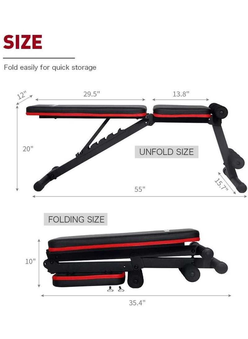 Generic Adjustable weight sit-ups multipurpose tilt/Drop fitness Sleeper Fitness Training Exercise Gym Black  - Image 4
