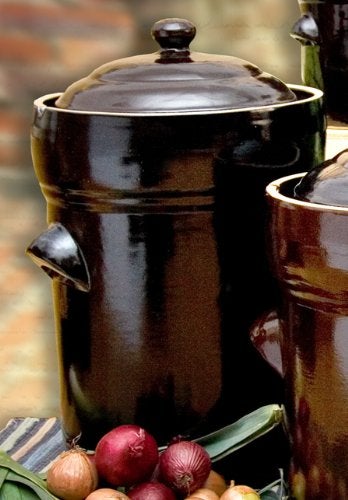 Miracle Miracle 10 Liter Fermenting Crock Pot Rich Brown Boleslawiec Polish 