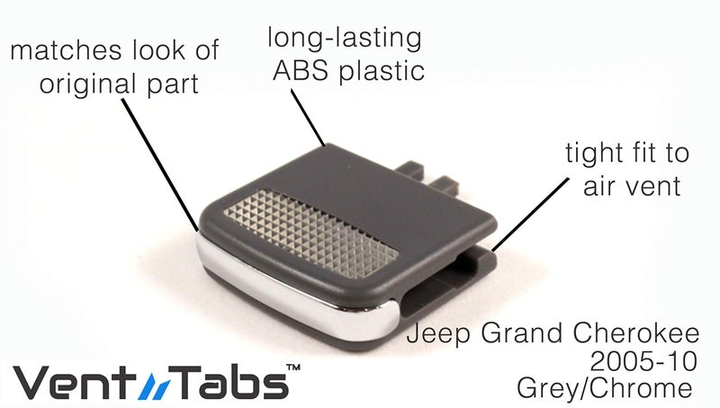 Generic Vent Tabs for Jeep Grand Cherokee 2005-2010 Air Conditioning Replacement | 30-Second Installation | Easy Clip | No Screws or Tools Required | American Design- Outlet Clip  - Image 2