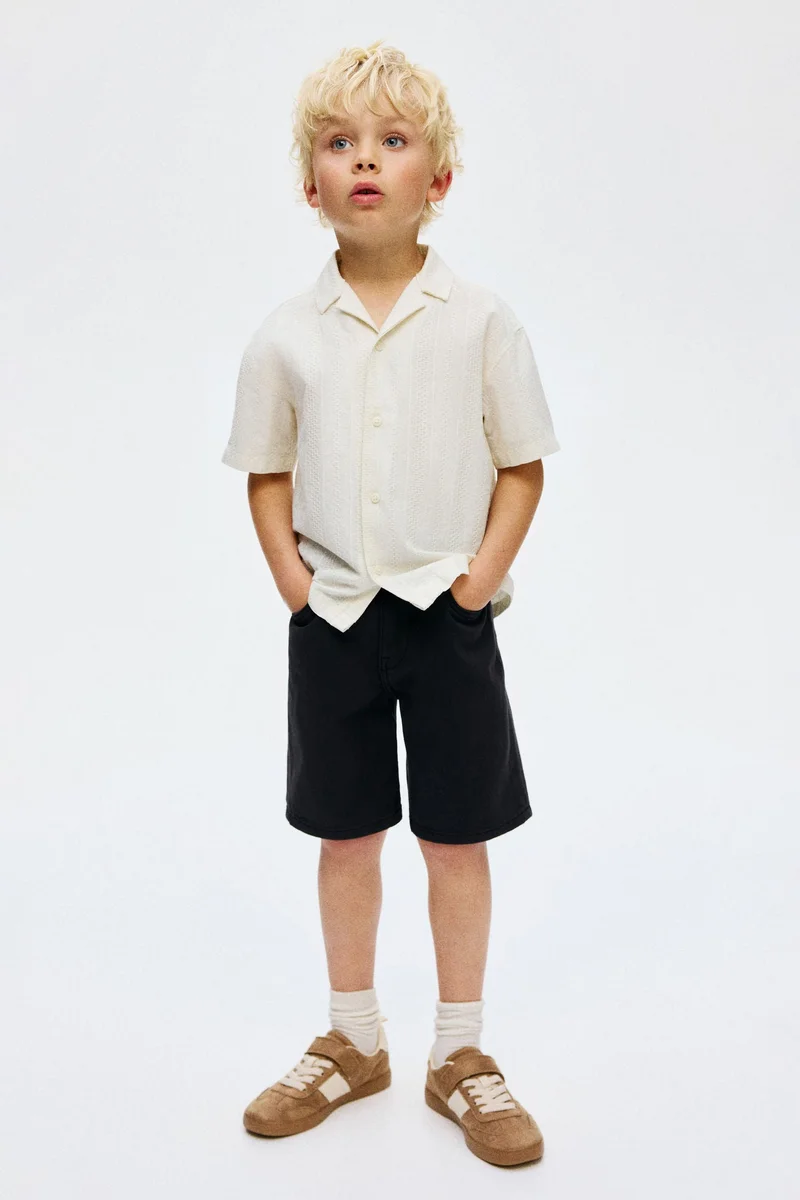 H&M Textured cotton resort shirt