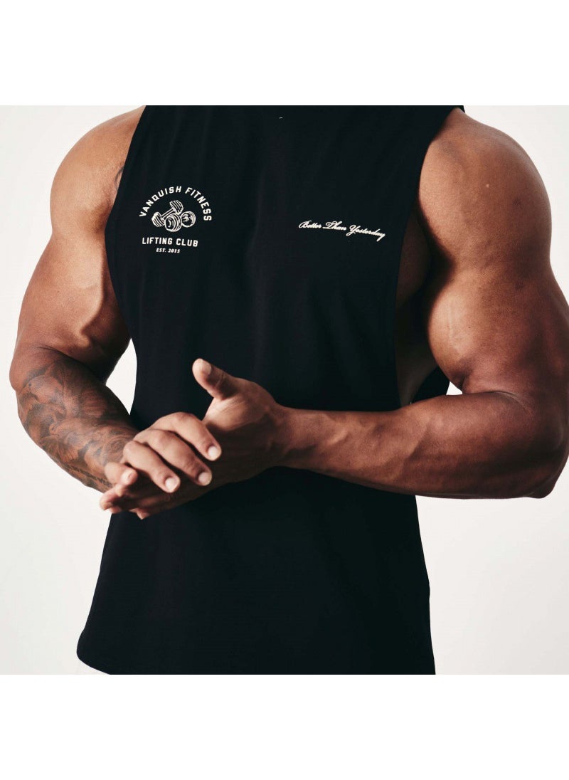 Generic - Vq Muscle Fitness Brothers Summer New Fitness Vest Mens Tops Outdoor Running Leisure Sports Sleeveless Bx3 white - Image 1