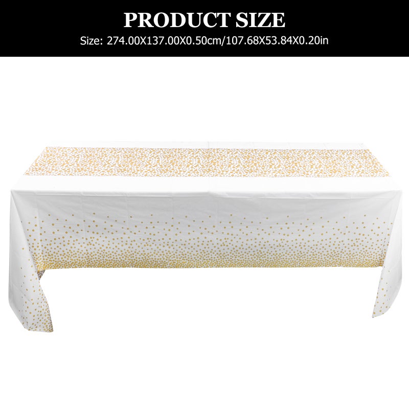 3pcs Dining Table Tablecloth Birthday Party Tablecloth Table Cover - Image 5