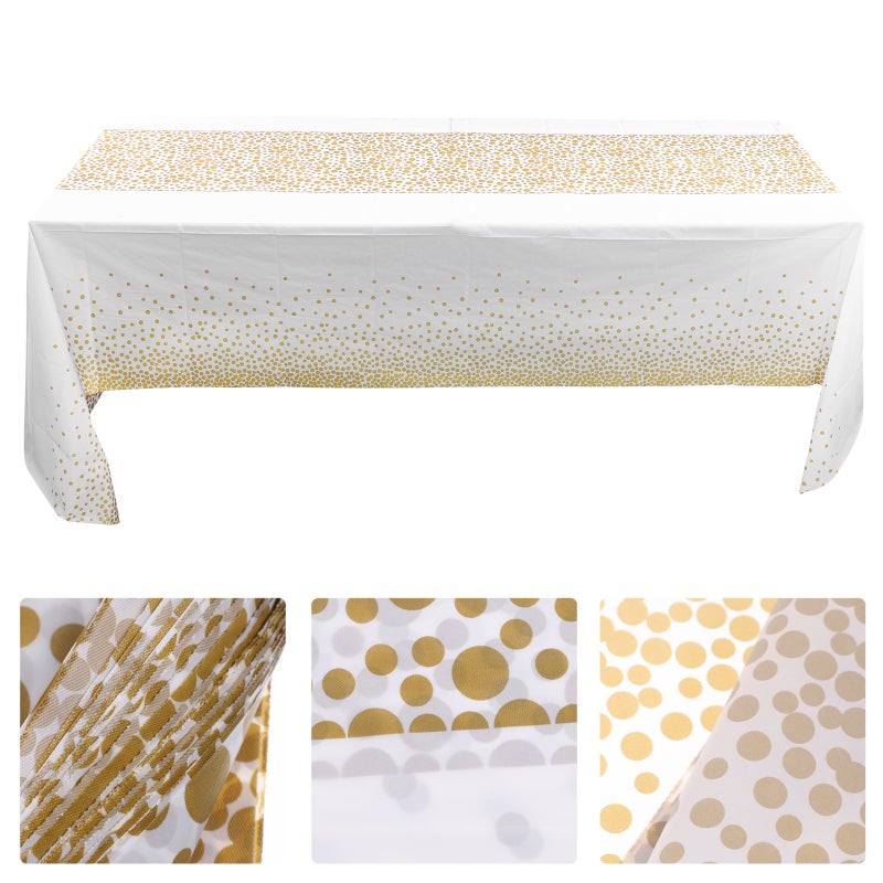 3pcs Dining Table Tablecloth Birthday Party Tablecloth Table Cover - Image 1