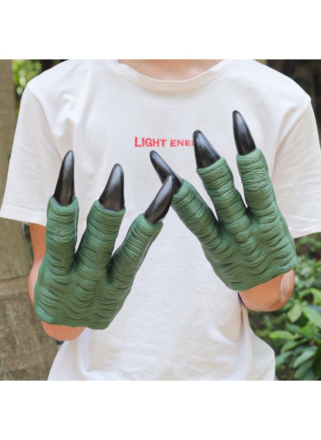 null - Customized Dinosaur Head Dinosaur Hand Puppet Gloves Soft Rubber Triceratops Tyrannosaurus Rex Children Simulation Animal Toy Wholesa-Color:Spinosaurus [hand Puppet] - Image 1