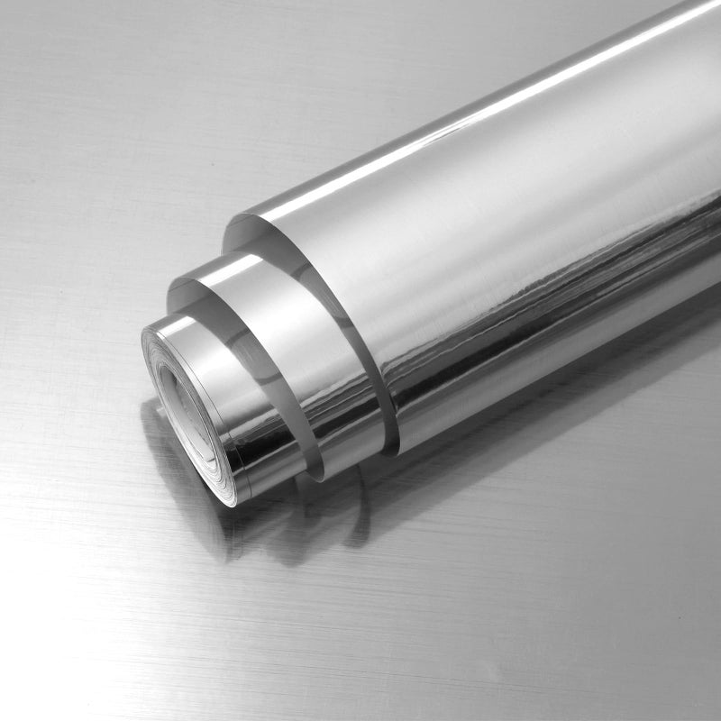 Qianglive Silver Stainless Steel Contact Paper Peel and Stick Metallic Wallpaper Removable Wall Paper for Appliances Decorative Self Adhesive Roll for Kitchen Fridge Dishwasher Cabinets 11.8"x80" - Image 1