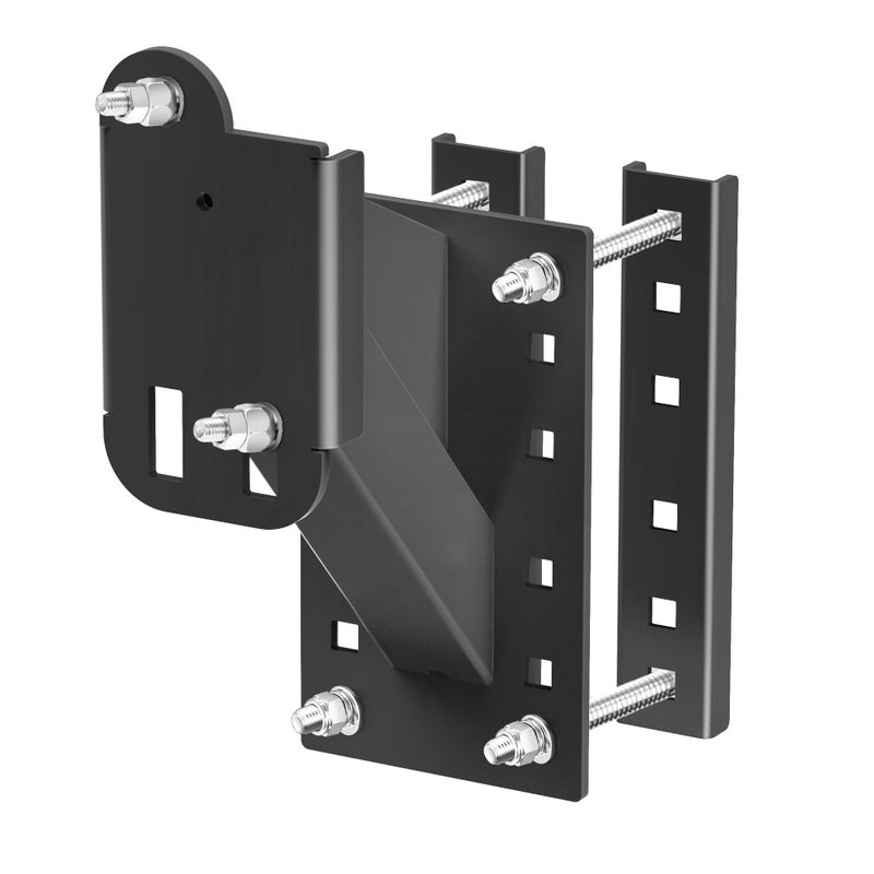 Qualward Spare Tire Carrier Spare Tire Bracket for Trailer Powder Coat Steel Black Fits 4 5 6 Lugs Trailer Wheels on 4 45 475 5 and 55 Bolt Patterns