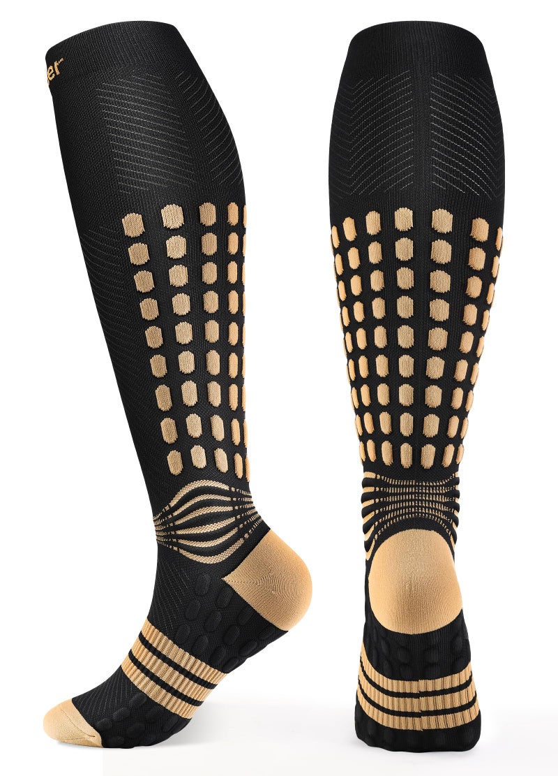 NEENCA Copper Compression Socks, Medical Graduated Socks with Patented Design for Pain Relief, Women & Men Circulation, Swelling, Travel, Pregnancy, Flight, Nurses, Running, Athleticâ€”1 Pair, 20-30mmHg - Image 1