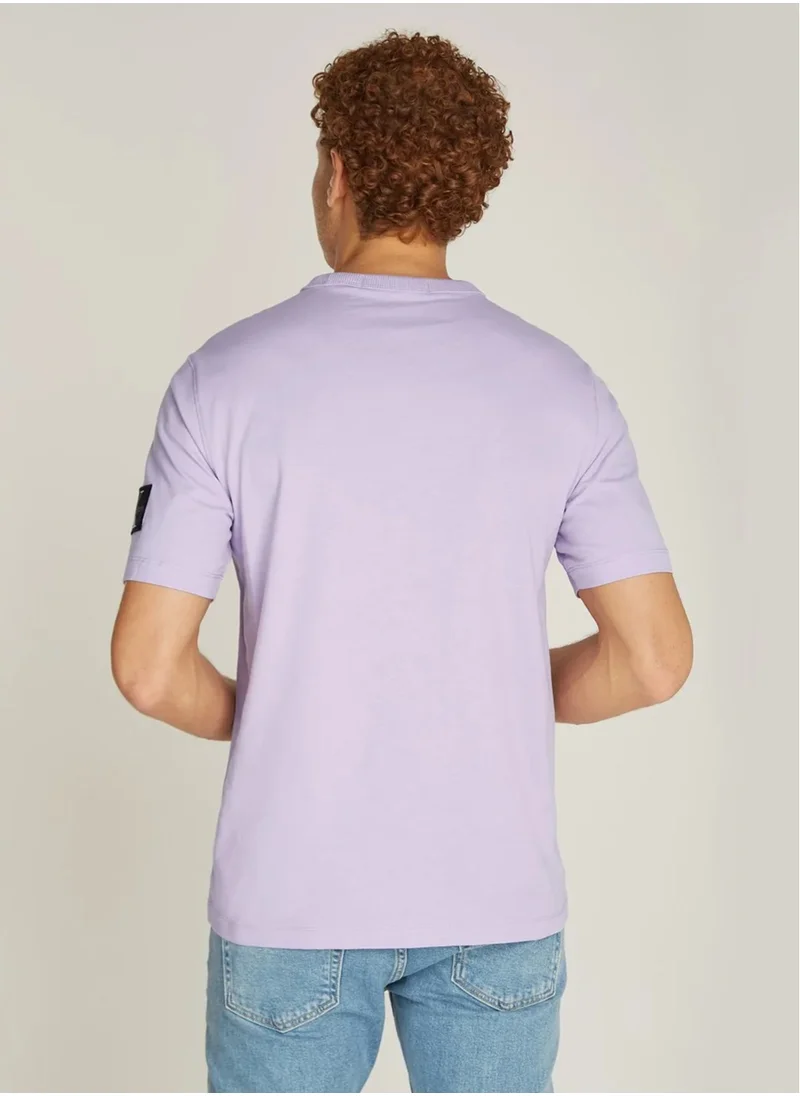 Calvin Klein Jeans Logo Badge Crew Neck T-Shirt