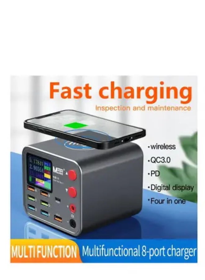 MaAnt DianBa No.1 Smart Wireless Charger PD+QC 3.0 Fast Charging 8 USB Port Wireless Charging Phone Charger