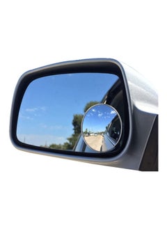 Newest Upgrade Blind Spot Mirror, Ampper 2" Round HD Glass Convex Aluminum Frame Wide Angle Rear View Mirror For All Universal Vehicles Car Suv (Pack Of 2)