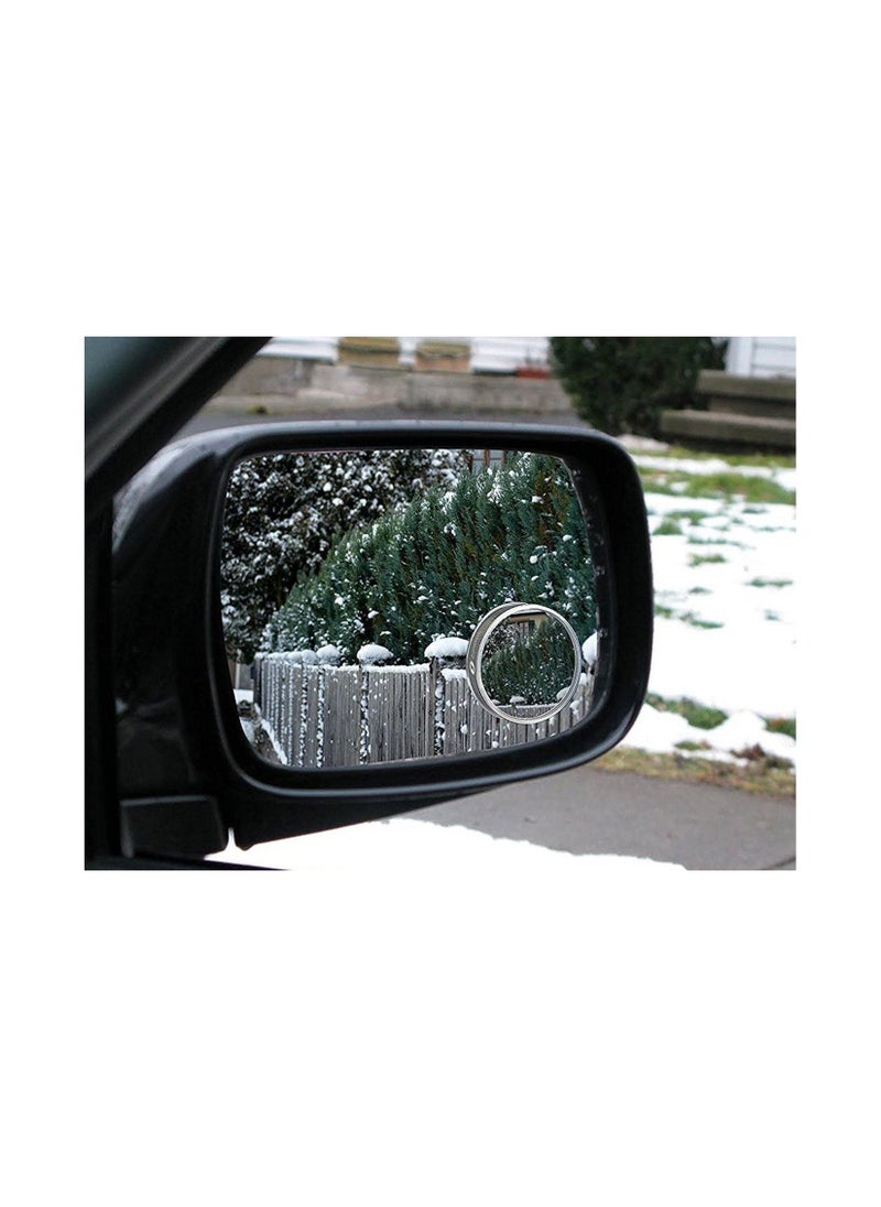 TrenzyFinds - Newest Upgrade Blind Spot Mirror, Ampper 2" Round HD Glass Convex Aluminum Frame Wide Angle Rear View Mirror For All Universal Vehicles Car Suv (Pack Of 2) - Image 1