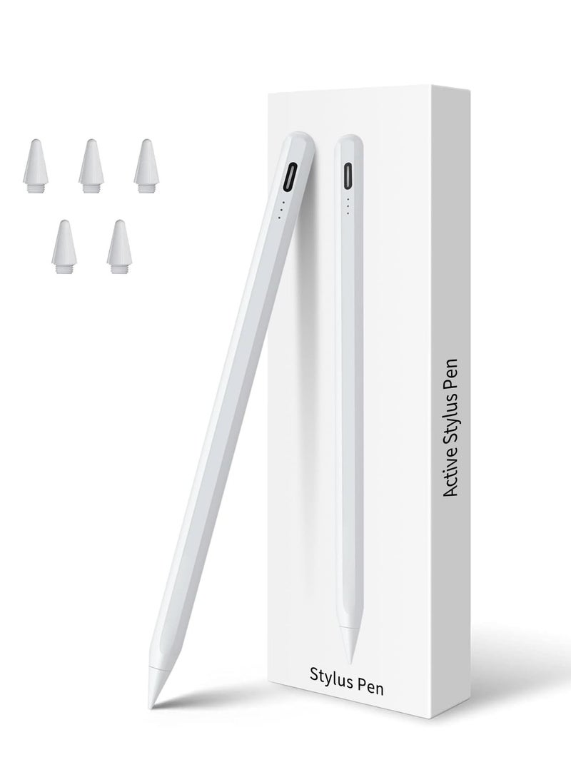 Generic - Stylus Pen for iPad 10th&9th Generation,Fast Charge for Apple iPad Pencil with Palm Rejection,Compatible with 2018-2024 iPad10/9/8/7/6 Gen,iPad Pro 13" M4/12.9"/11",iPad Air 3/4/5/M2,iPad Mini 5/6 - Image 1