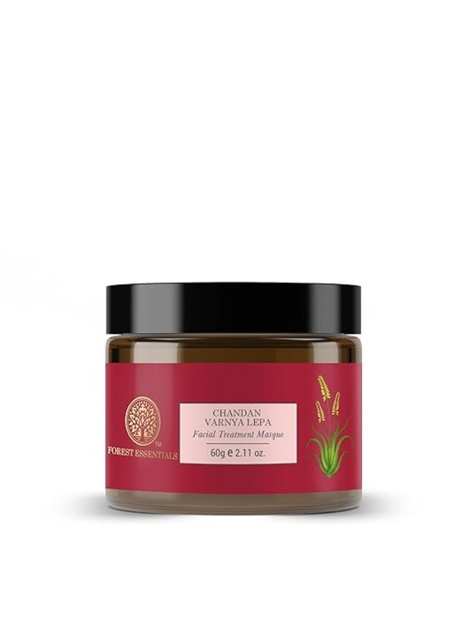 Forest Essentials Chandan Varnya Face Pack | Ayurvedic Hydrating Facial Lepa with Sandalwood | For Skin Toning, Smoothening & Radiance - Image 1