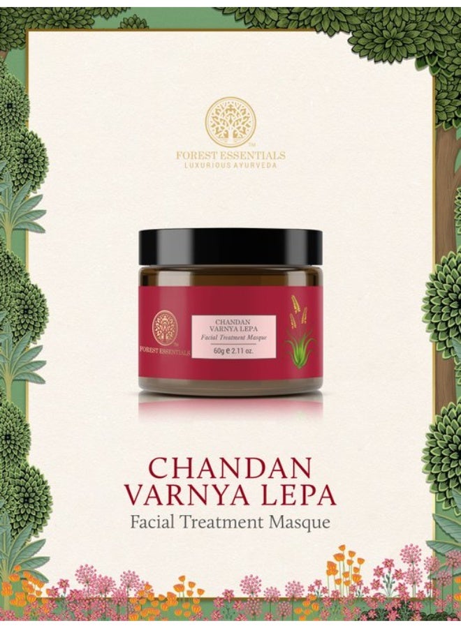 Forest Essentials Chandan Varnya Face Pack | Ayurvedic Hydrating Facial Lepa with Sandalwood | For Skin Toning, Smoothening & Radiance - Image 2