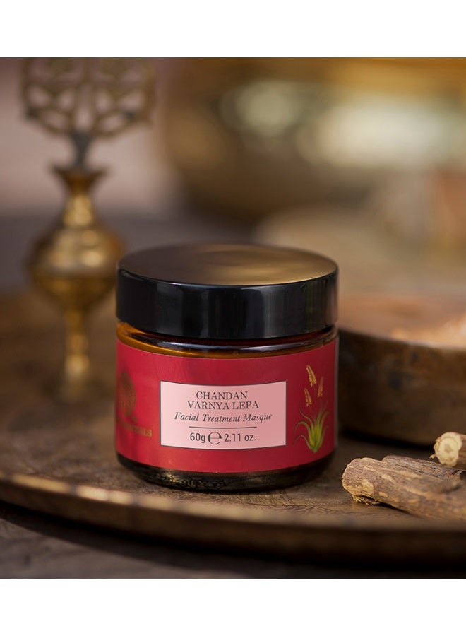 Forest Essentials Chandan Varnya Face Pack | Ayurvedic Hydrating Facial Lepa with Sandalwood | For Skin Toning, Smoothening & Radiance - Image 3