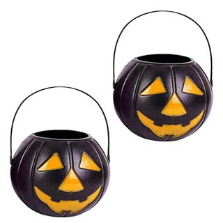 Sage Square Get in the Halloween spirit with our festive Black Pumpkin baskets! Perfect for trick-or-treating or as a decorative touch for your spooky festivities. (Pack of 2) - pzsku/Z845C21357194B9BDA192Z/45/1742988902/84e324c1-3a5d-49e3-9e35-bdb96dfa08bb