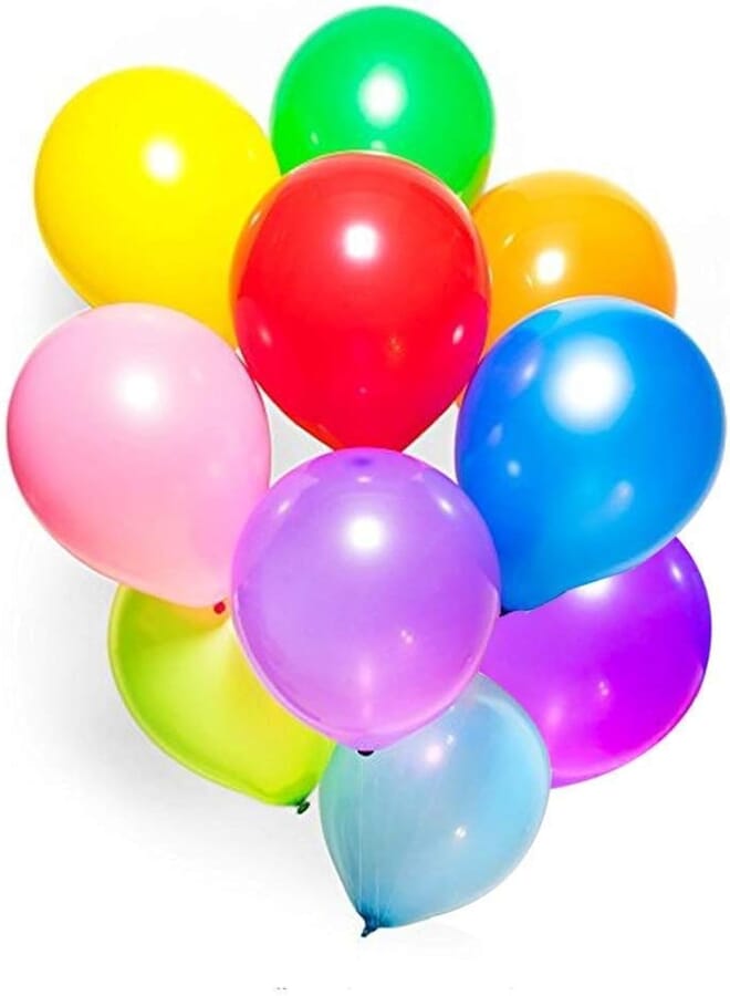 Secret Party Balloons, 50 Pcs 12" Assorted Color Latex Balloons for Helium Or Air Use, Birthday Balloon Arch Supplies