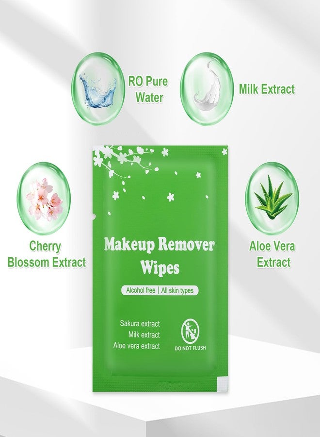 Vyndicca 100 PCS Makeup Remover Wipes, Individually Wrapped Wet Wipes for Makeups Remover, Travel Size Facial Cleansing Wipe Bulk, Makeup Wipe for Travel Wedding Hotel - Image 3