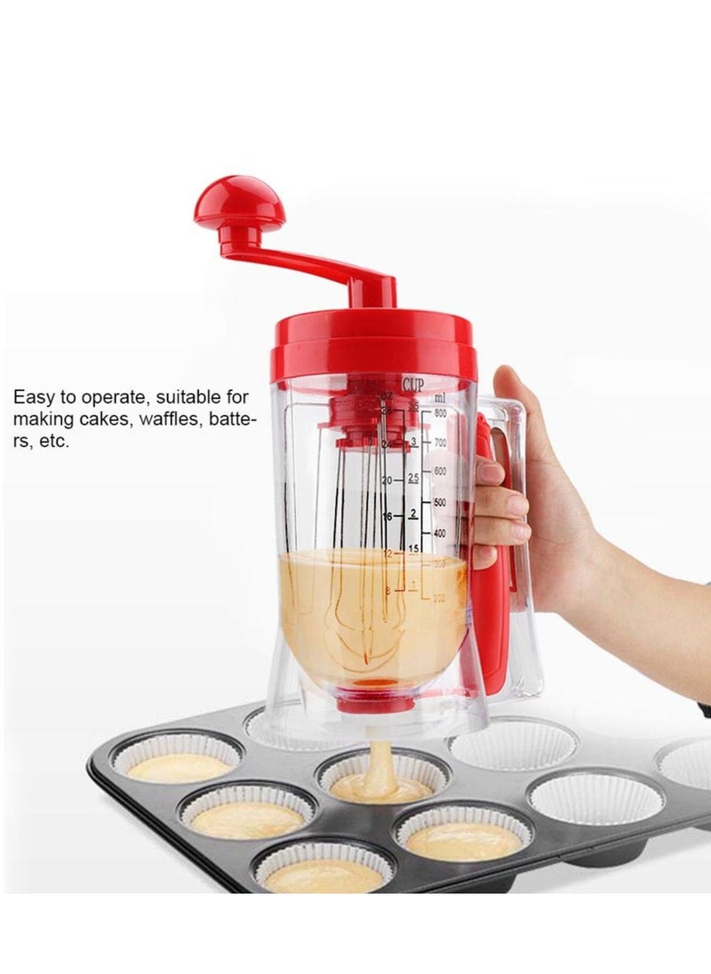 Pancake Mixer and Dispenser with Measurements Perfect for Making Cupcakes, Pancakes and Muffins