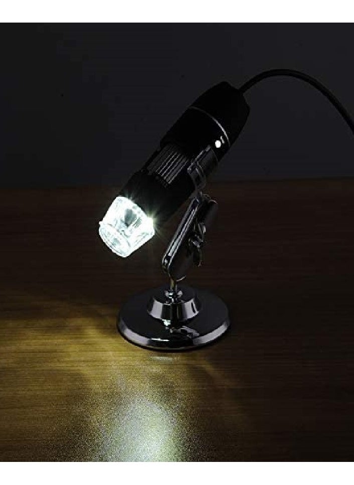 Generic - Microwire Digital Binoculars and Microscope Magnifier with Camera, OTG Feature, 8 LED Bulbs, USB Powered, 1600X Magnification Power with Stand - Image 1