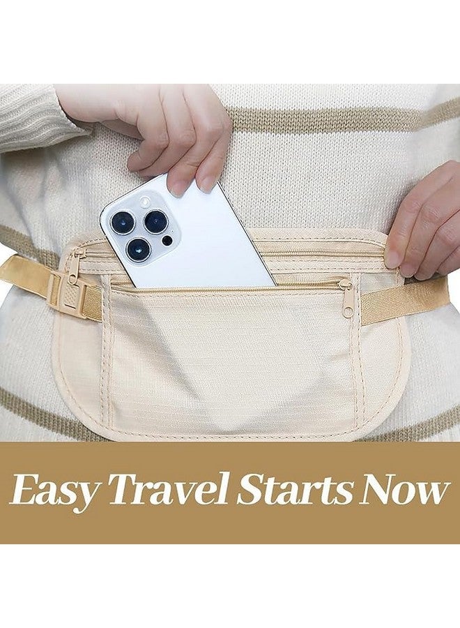 VishBin Secure Money Belt for Travelling,Undercover Hidden Travel Money Pouch Stealth Wallet for Cash, Cards, Passport, Keys & Mobile Phone, Waterproof Fanny Pack Anti Theft Bum Bags for Men Women - Image 5