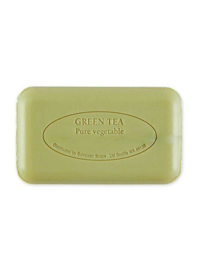 Pre De Provence Artisanal Soap Bar Natural French Skincare Enriched With Organic Shea Butter Quad Milled For Rich Smooth & Moisturizing Lather Green Tea 5.3 Ounce  - Image 3