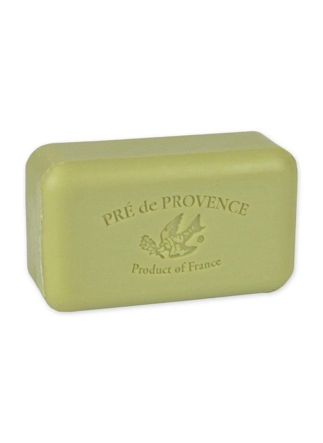Pre De Provence Artisanal Soap Bar Natural French Skincare Enriched With Organic Shea Butter Quad Milled For Rich Smooth & Moisturizing Lather Green Tea 5.3 Ounce  - Image 2