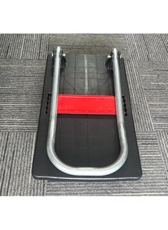 Rubik Foldable Platform Flat Trolley with 4 Wheels 45Kg Load Capacity, Push Cart Platform Truck 65x40cm - Black/Red  - Image 5