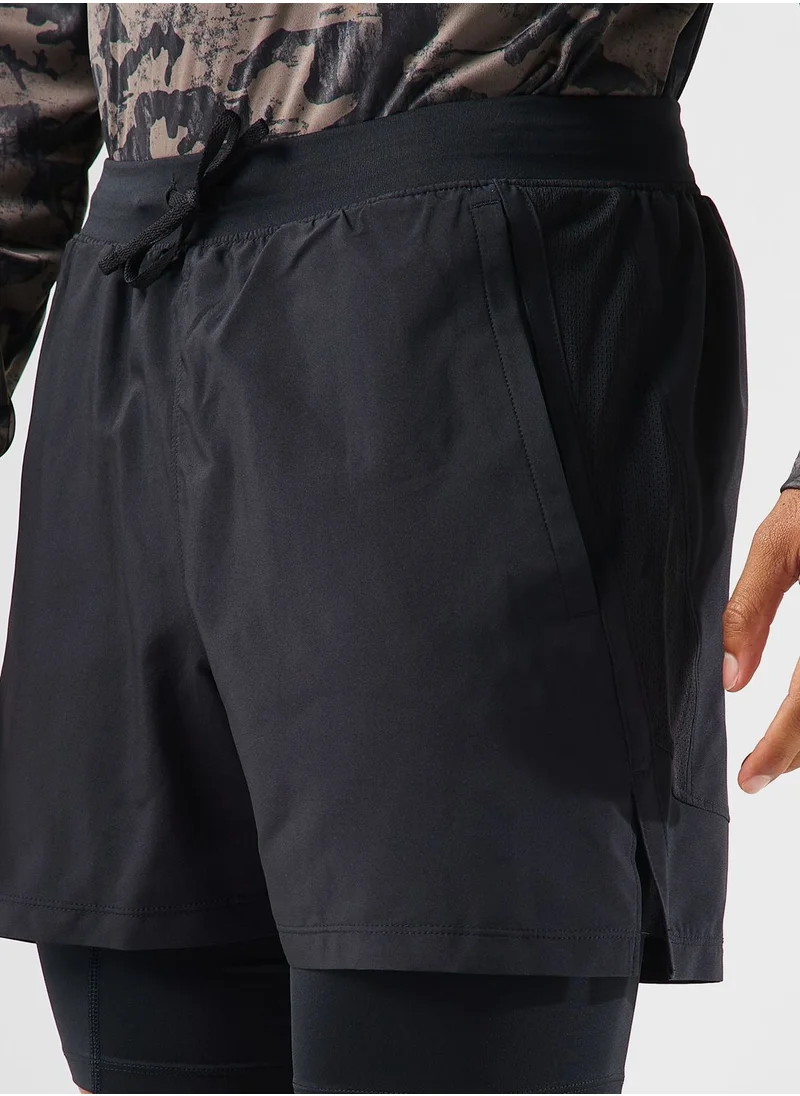UNDER ARMOUR 5"2 In 1 Logo Shorts