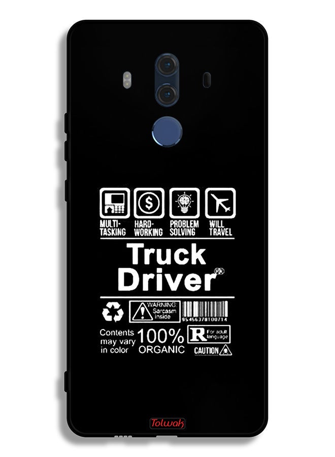 Tolwak Huawei Mate 10 Pro Protective Case Cover Truck Driver Sticker - Image 2